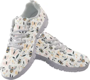 Womens Sports Shoes Trainer Running Travel Sneaker Causal Walking Low Heel Lace Up Breathable Flexible Sneakers for Adults Teens