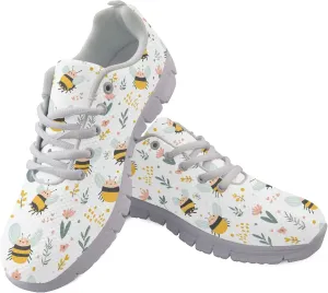Womens Sports Shoes Trainer Running Travel Sneaker Causal Walking Low Heel Lace Up Breathable Flexible Sneakers for Adults Teens