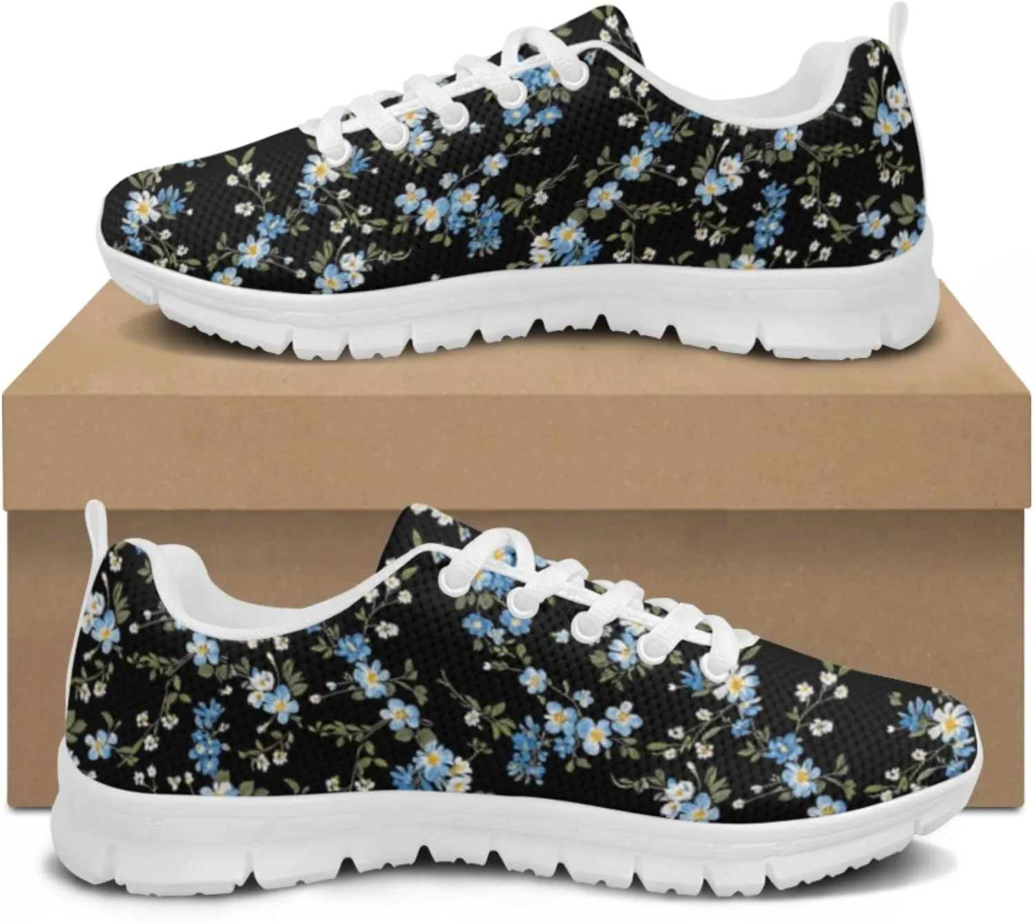 Womens Sports Shoes Trainer Running Travel Sneaker Causal Walking Low Heel Lace Up Breathable Flexible Sneakers for Adults Teens