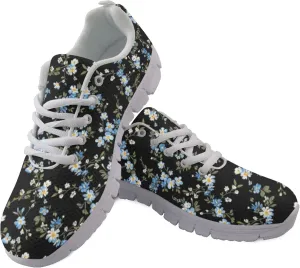 Womens Sports Shoes Trainer Running Travel Sneaker Causal Walking Low Heel Lace Up Breathable Flexible Sneakers for Adults Teens