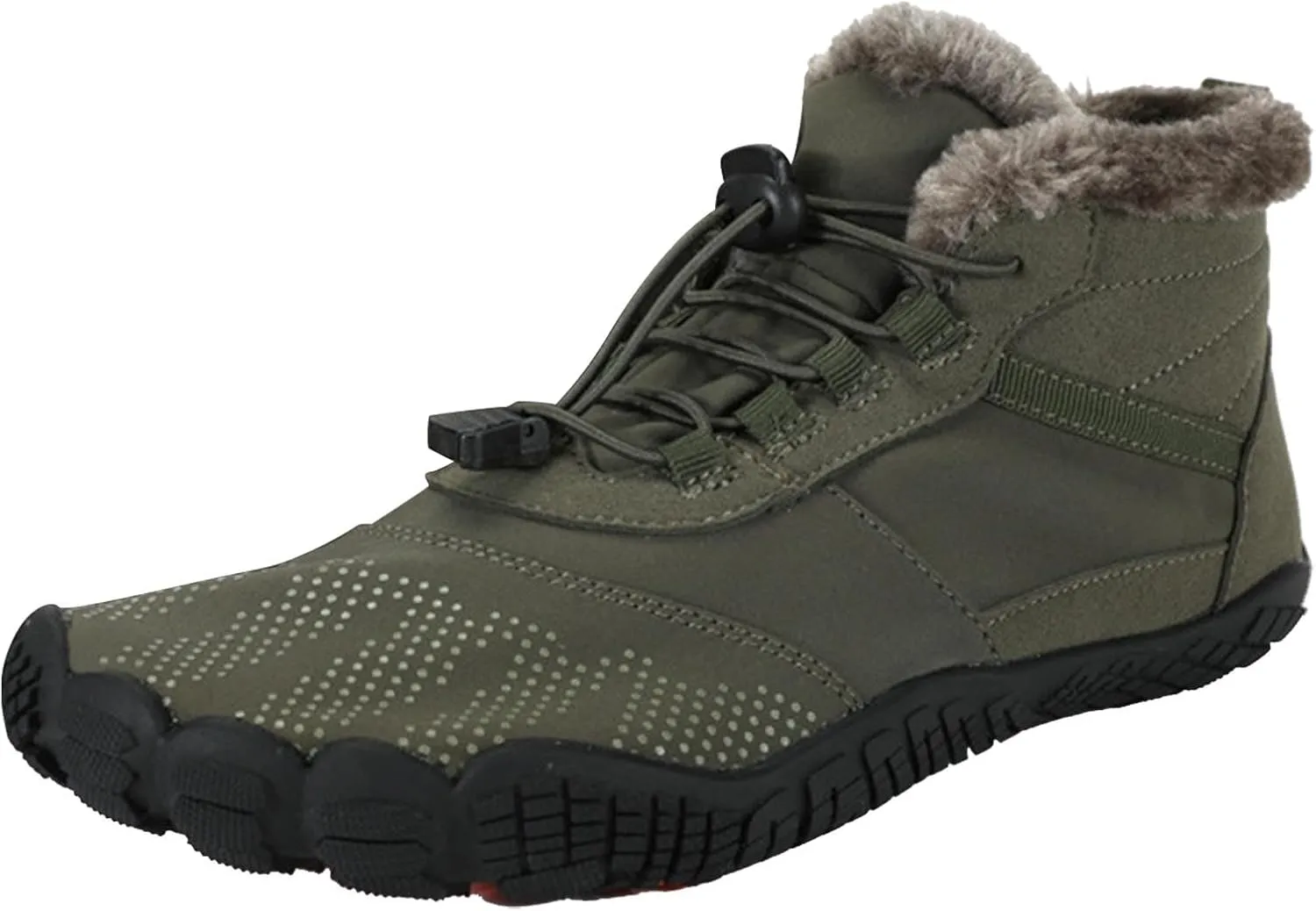Work Boots for Men Cowboy Style Hiking Sneakers Shoes with Fur Lined Working Shoes for Women Wide Width Waterproof Platform Shoes Work Hike Grounded Footwear